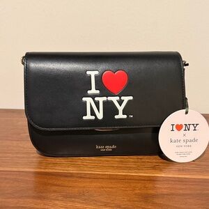 Kate Spade Black and Red I Love NY Crossbody Bag
